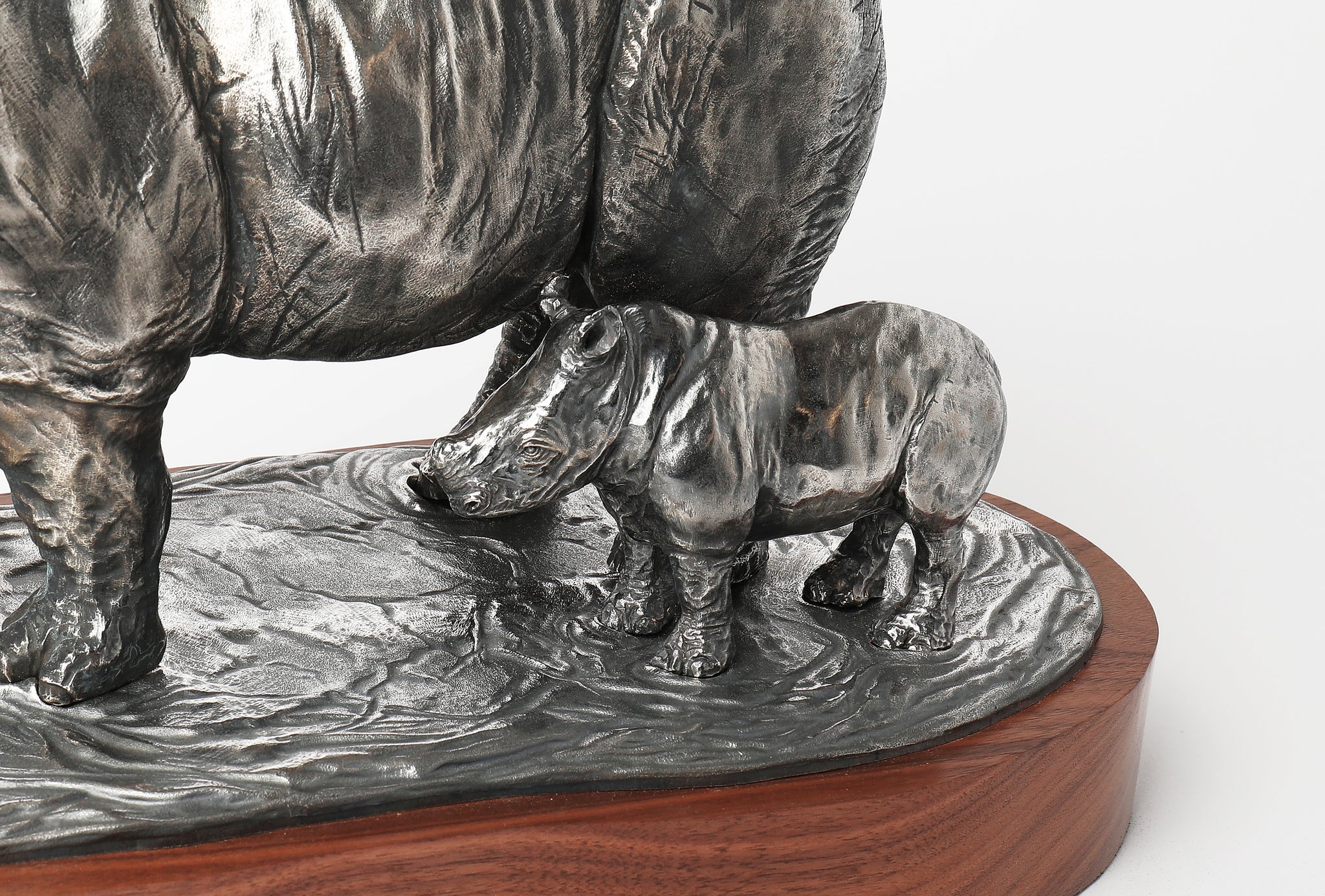 Study of a Rhino and Calf