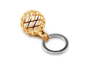 Keyring In Gold Plated Silver