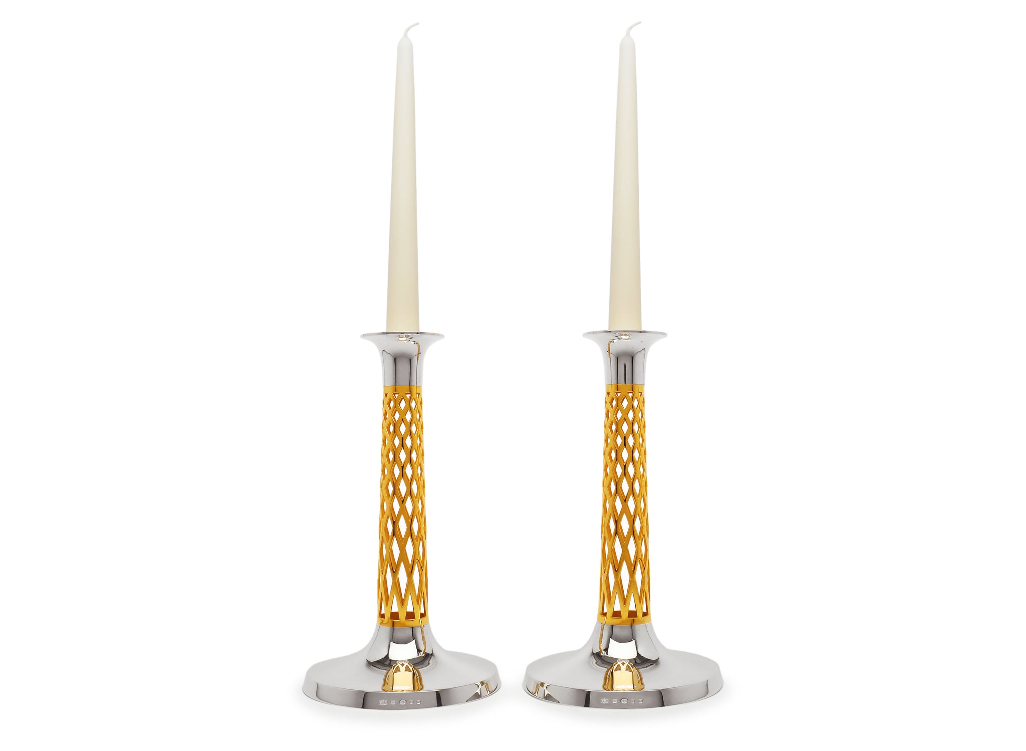 Pair of silver Paragon Candlesticks
